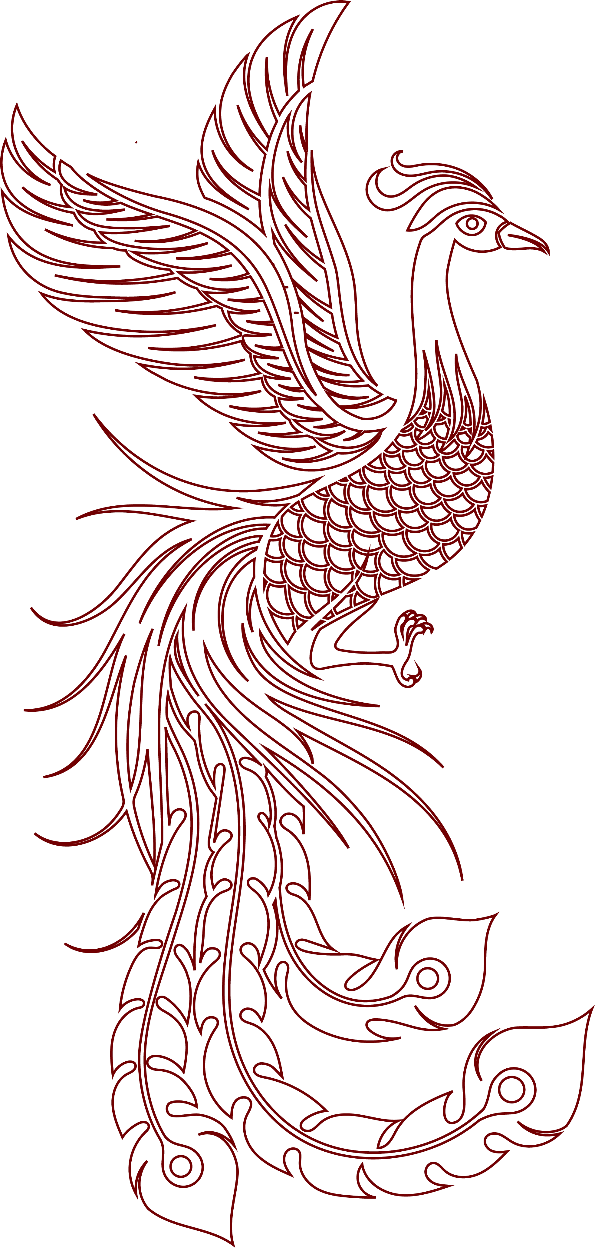 Phoenix Line Decoration